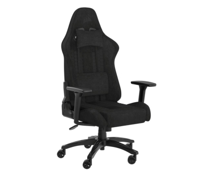 Fotel gamingowy CORSAIR TC100 Relaxed materiałowy Czarny CF-9010051-WW